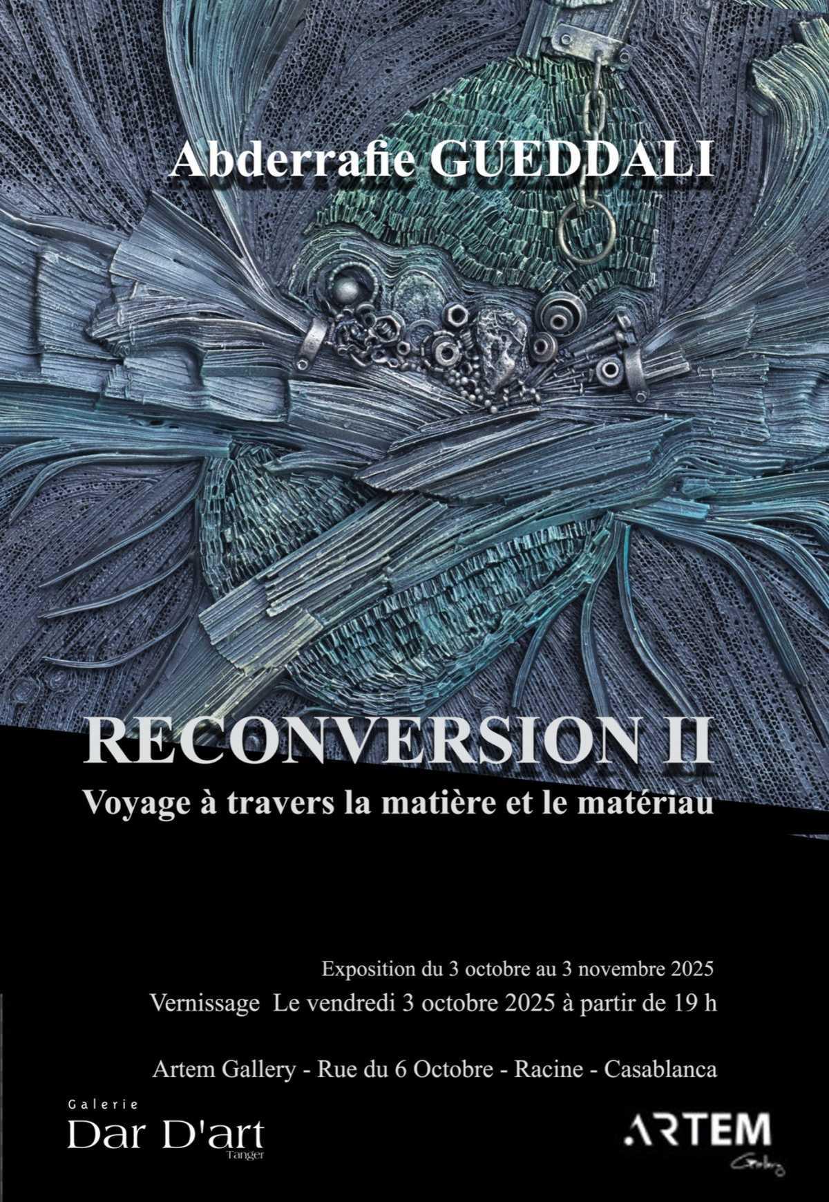 Reconversion II d’Abderrafie Gueddali à la Galerie Artem Casablanca