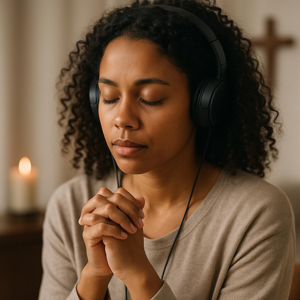 🎧 Audio Guide: Combining 528 Hz (DNA Repair) & Prayer