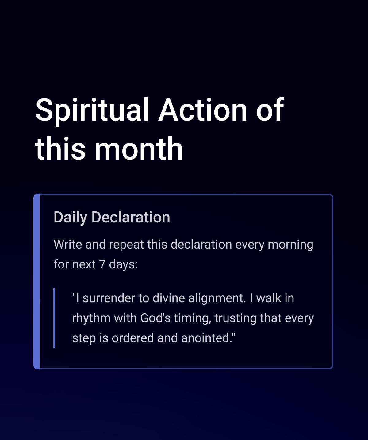 Prophetic Alignment Code - August, 2025