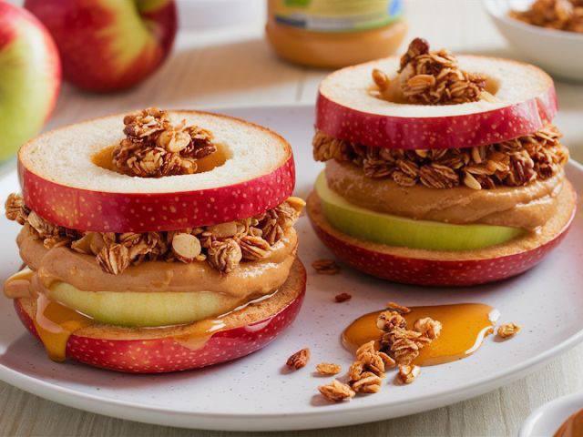 Apple Peanut Butter Sandwich Bites