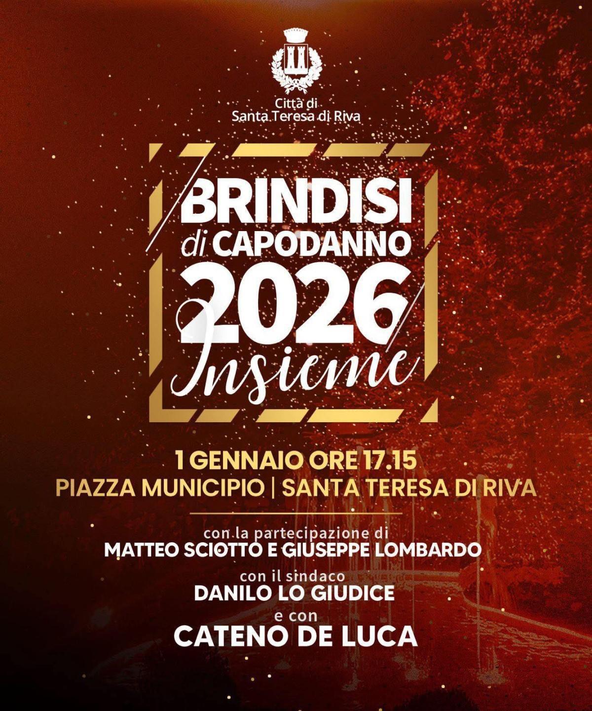 Brindisi Augurale - con il sindaco Danilo Lo Giudice (Inizio ore 17:15)
