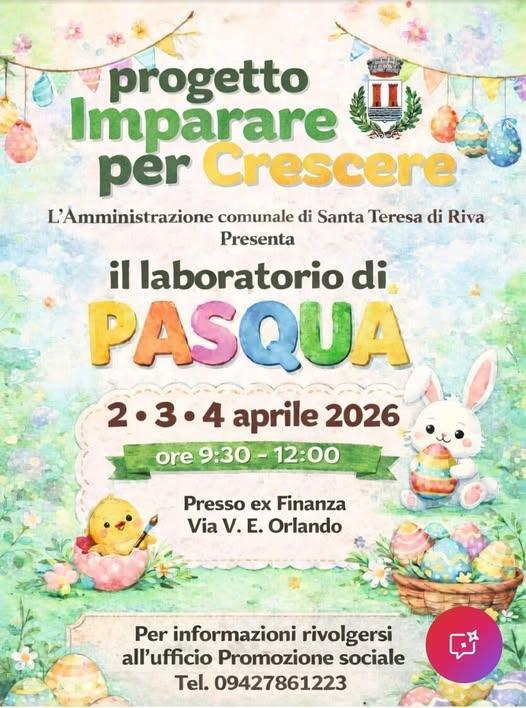 Imparare per Crescere - laboratorio di Pasqua (ore 9.30/12.00)