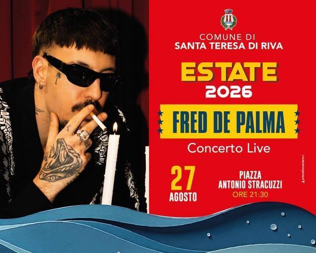 Fred De Palma - Concerto Live (start h. 21.30) Fred De Palma - Concerto Live (start h. 21.30)