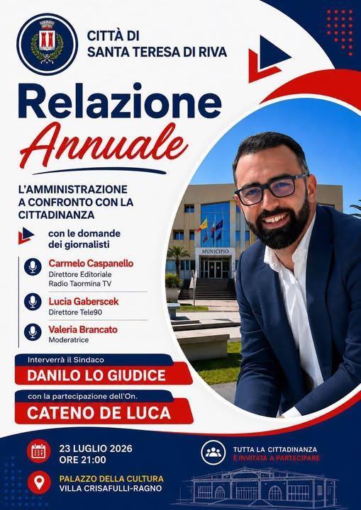Relazione Annuale dell'Amministrazione (inizio ore 21:00)