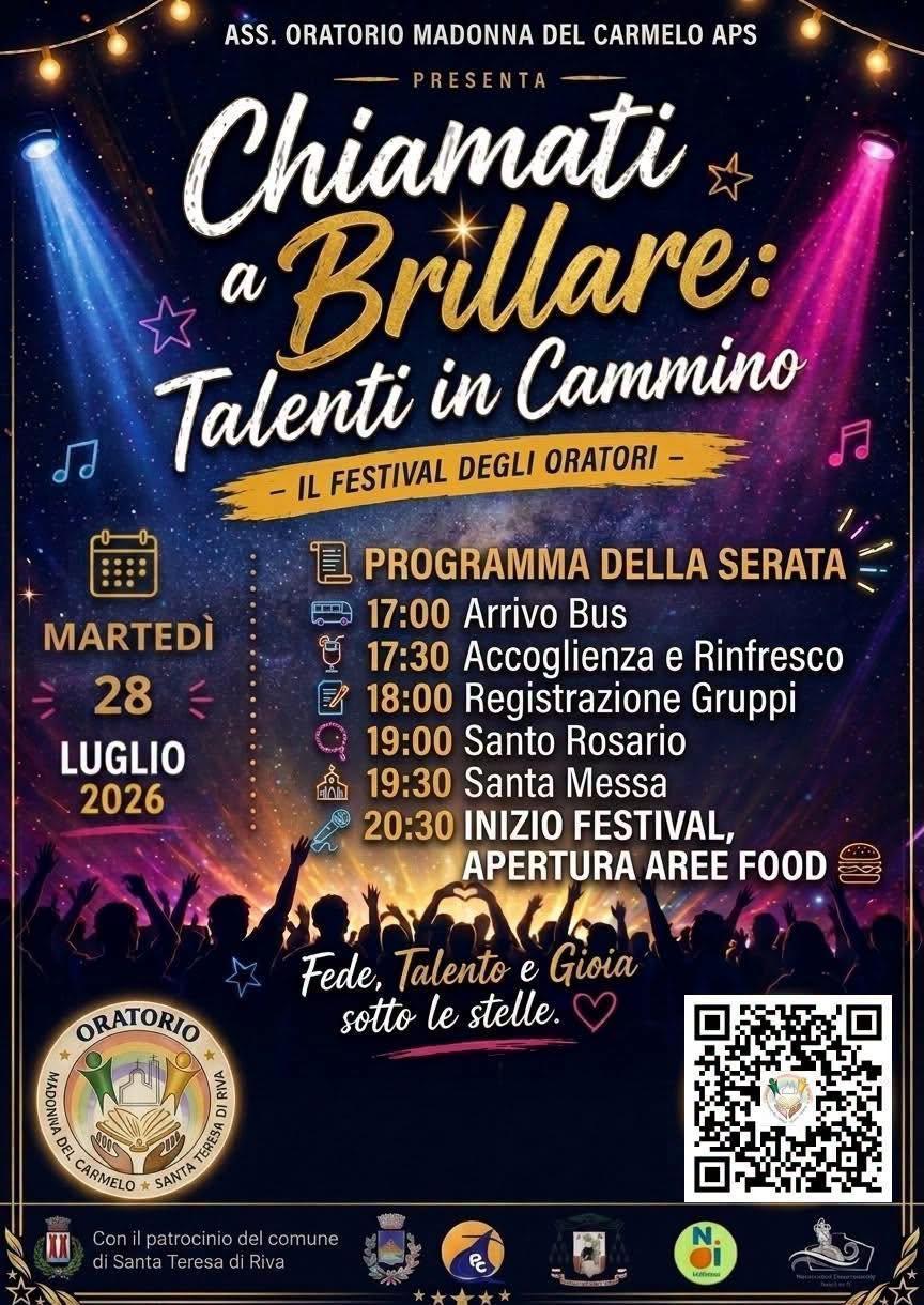 Chiamati a Brillare: Talenti in Cammino (inizio ore 17.00)
