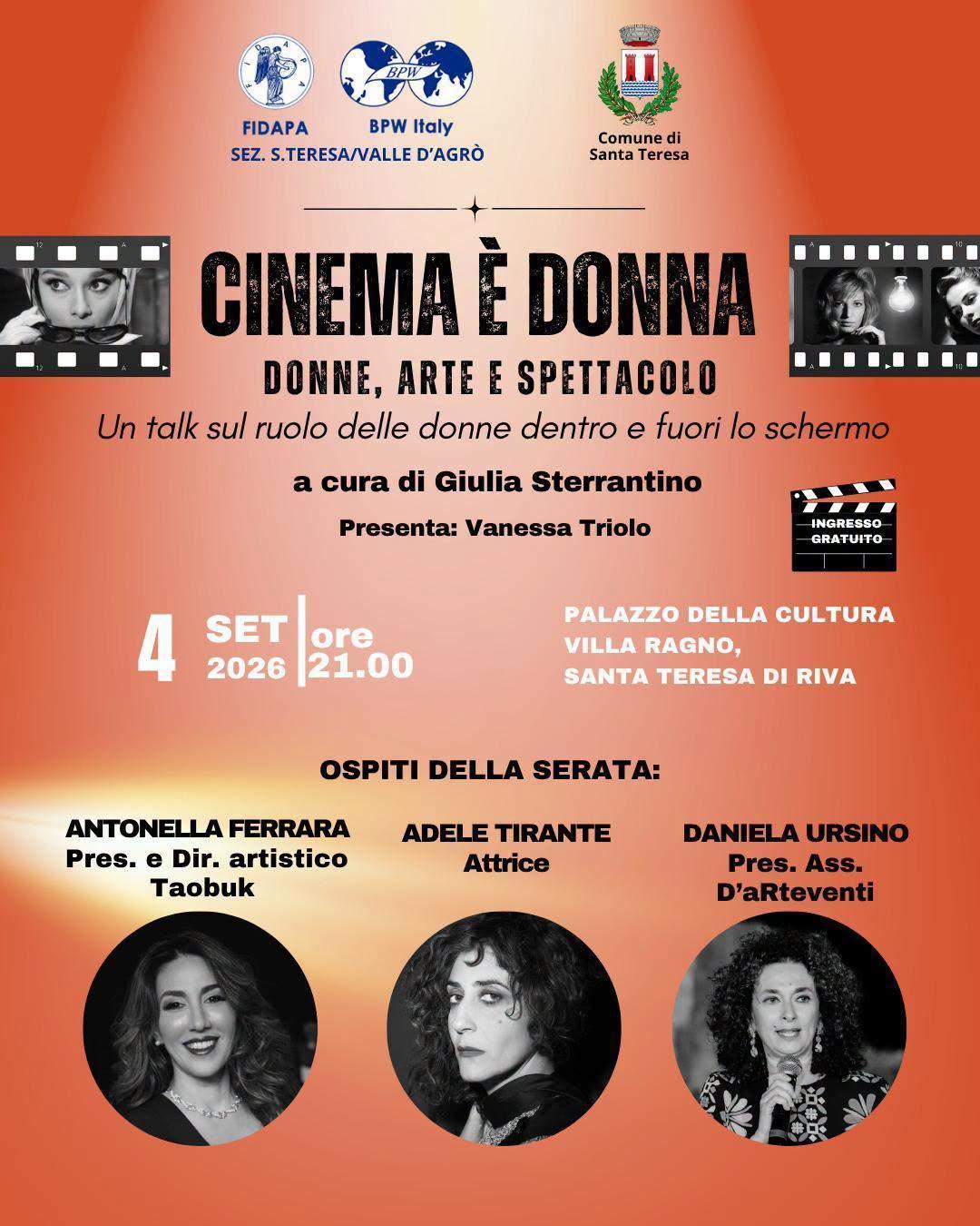 Cinema e Donna (inizio ore 21:00)