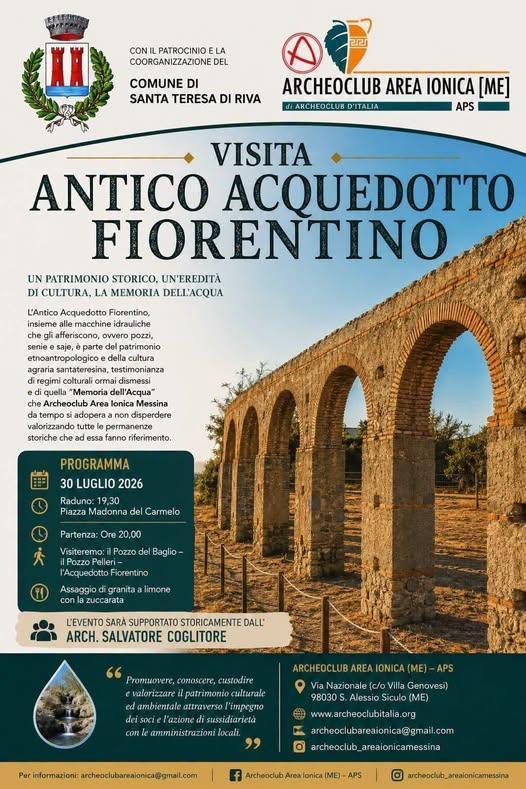 “Visita Antico Aquedotto Fiorentino” (inizio ore 19.30)