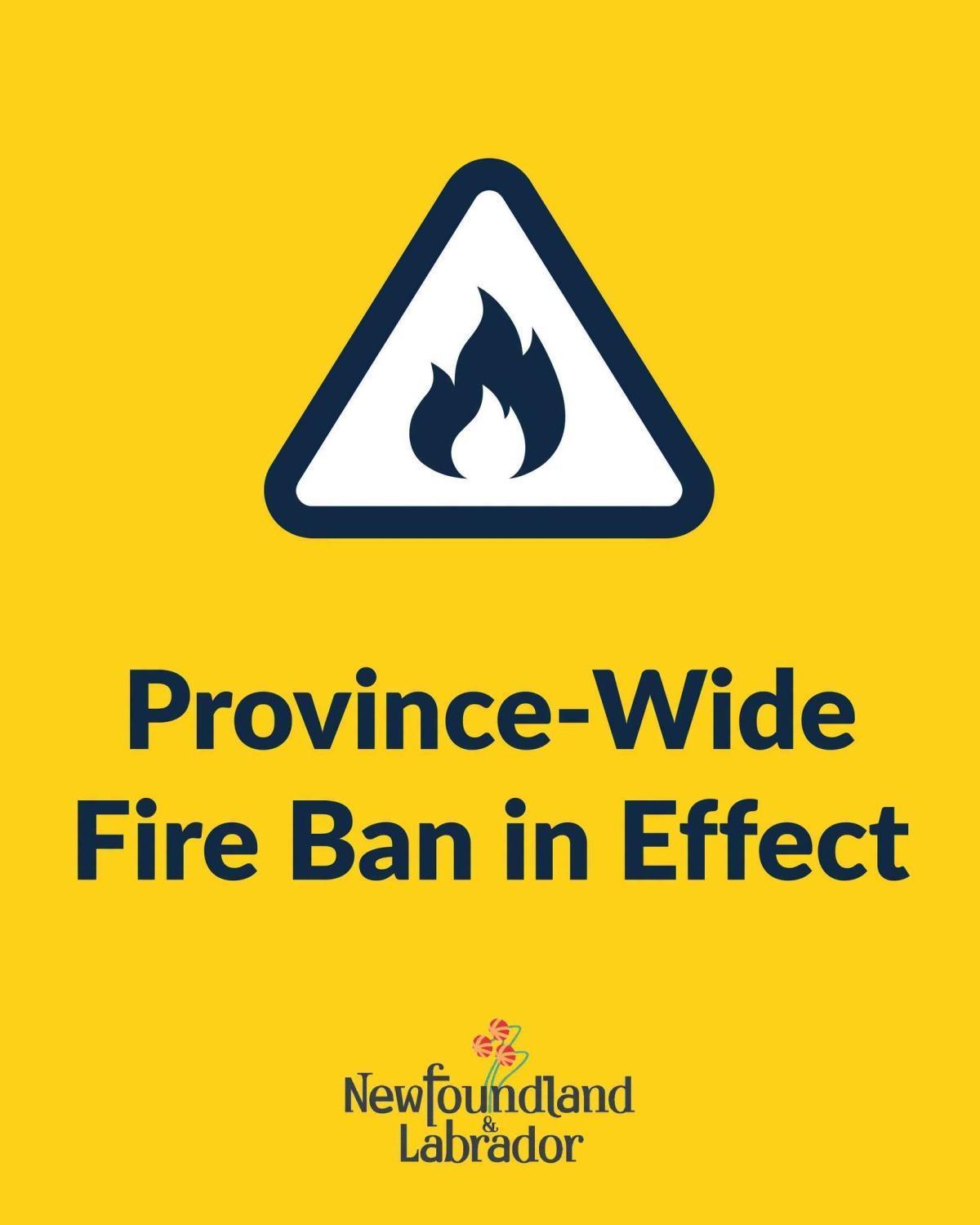 ⚠ Public Advisory: Province-Wide Fire Ban in Effect