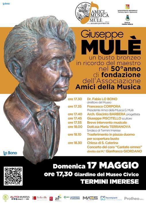 Giuseppe MULÈ - un busto bronzeo in ricordo del maestro (inizio ore 17.30) Giuseppe MULÈ - un busto bronzeo in ricordo del maestro (inizio ore 17.30)
