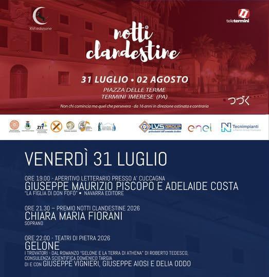 Notti Clandestine (inizio ore 19.00)
