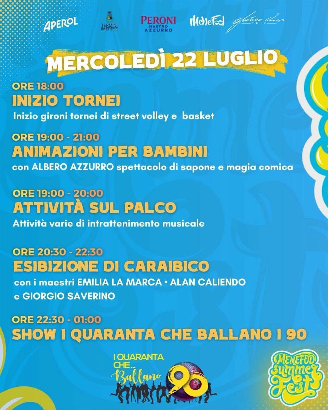 Menefod Summer Fest 2026 (dalle ore 18:00)