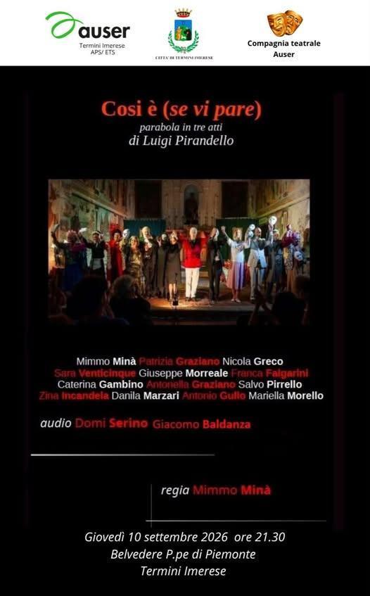 “Così è (se vi pare)” (inizio ore 21:30)