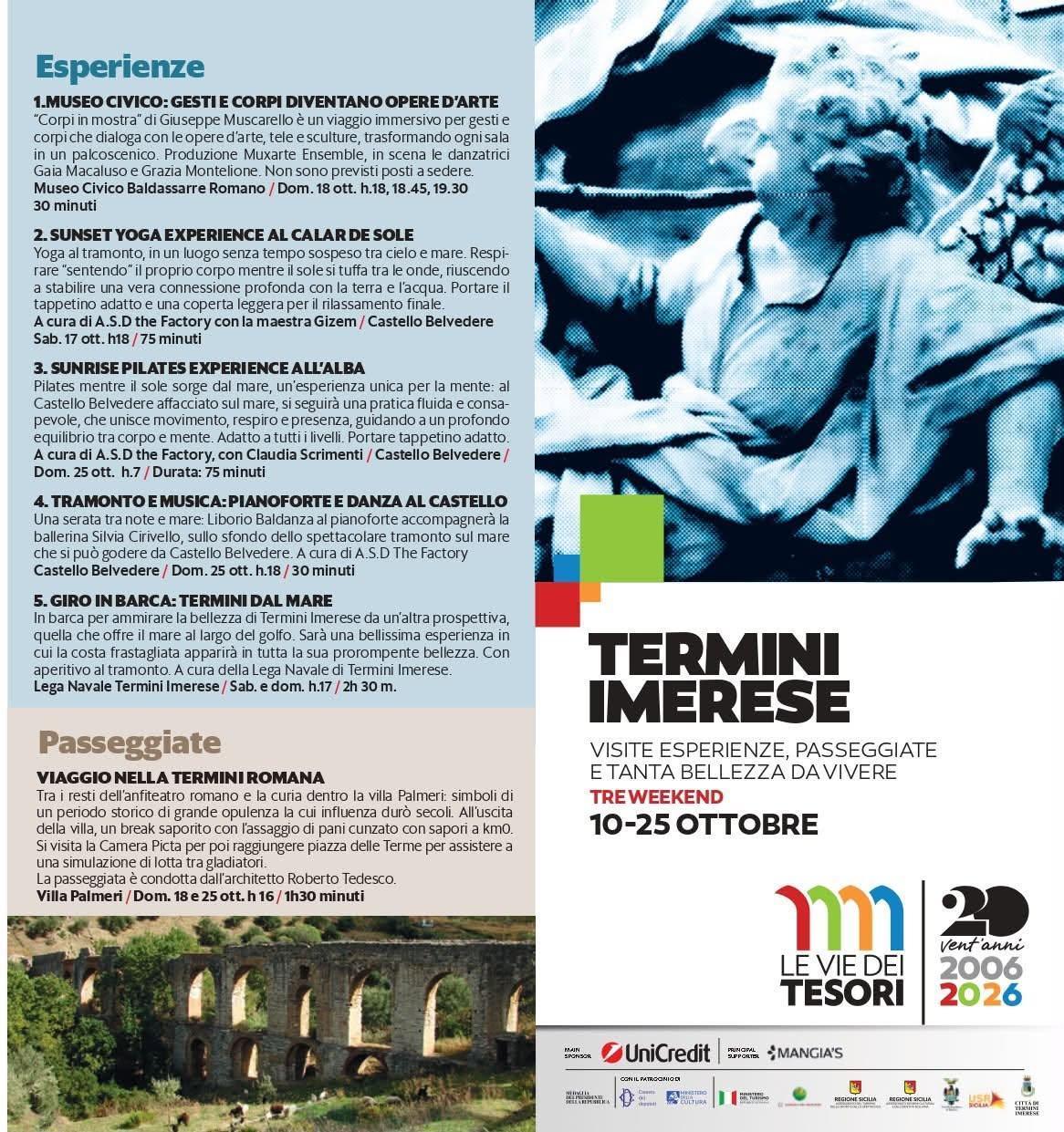 Festival "Le vie Dei Tesori" (Dal 10 al 25 Ottobre)