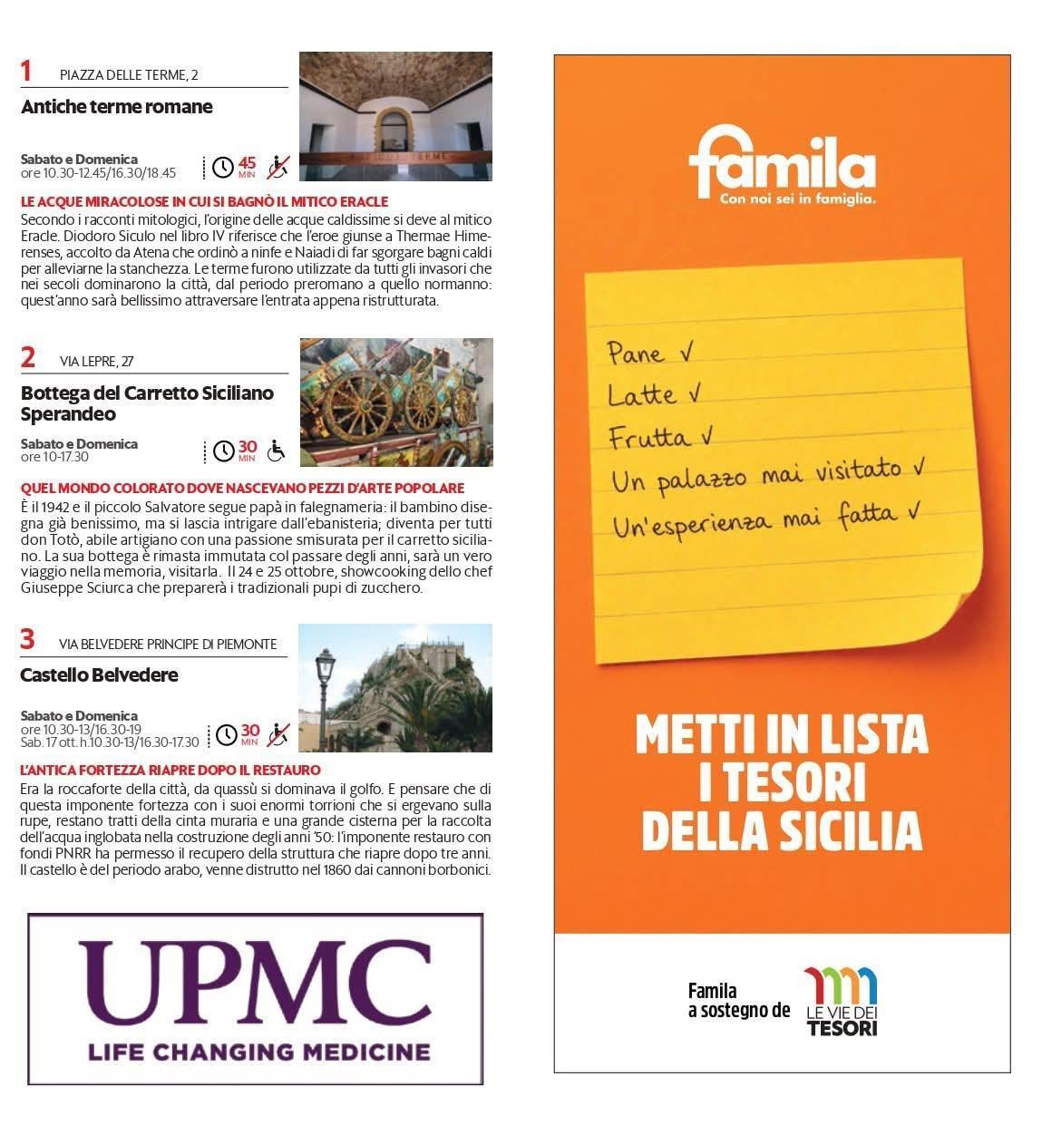 Festival "Le vie Dei Tesori" (Dal 10 al 25 Ottobre)