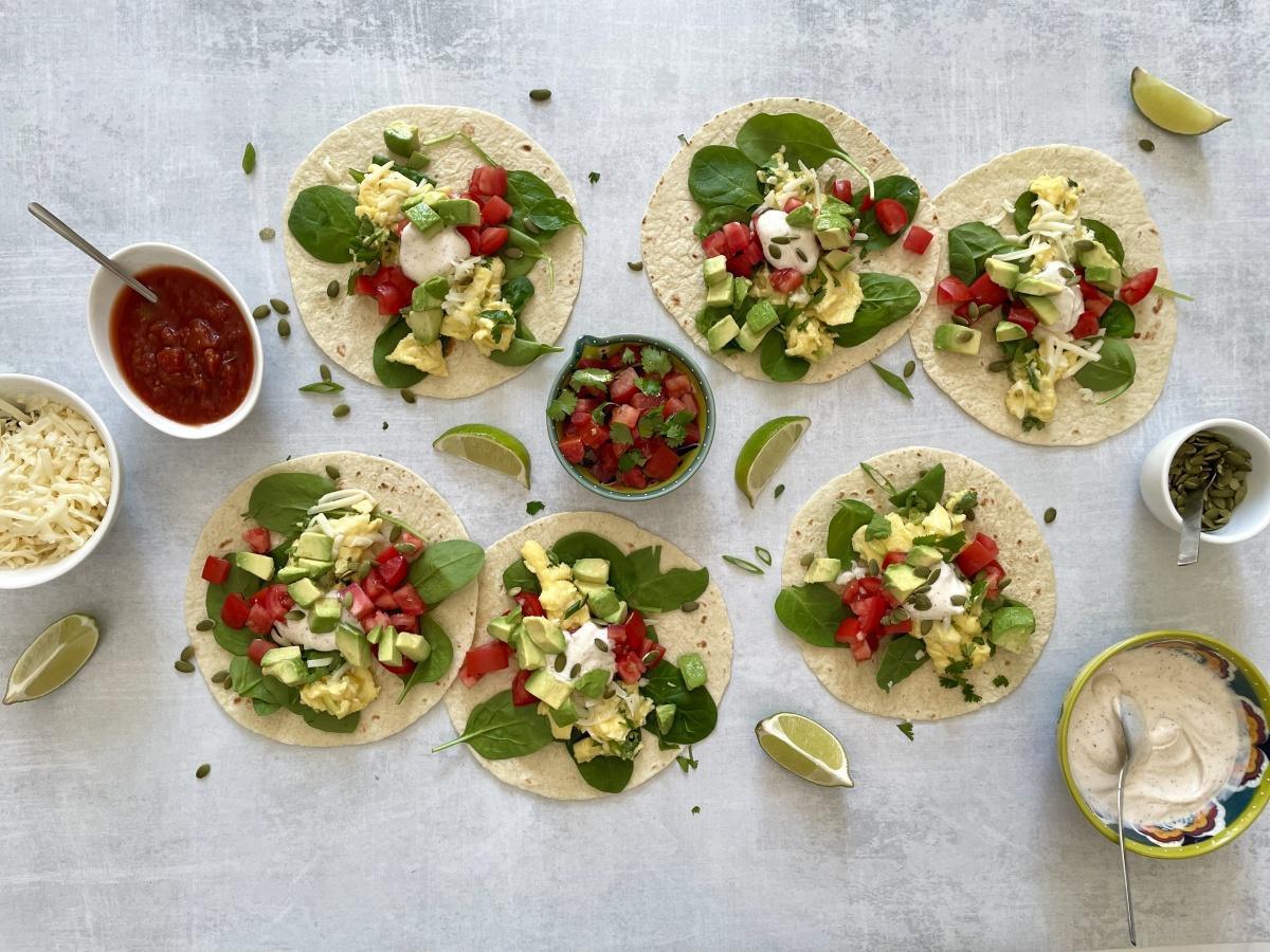 Egg Scramble Soft Tacos