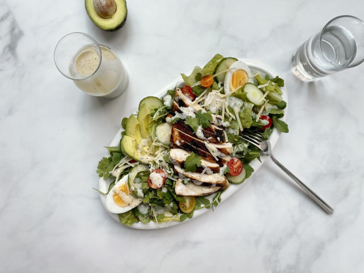 Cajun Blackened Chicken Chopped Entrée Salad Cajun Blackened Chicken Chopped Entrée Salad