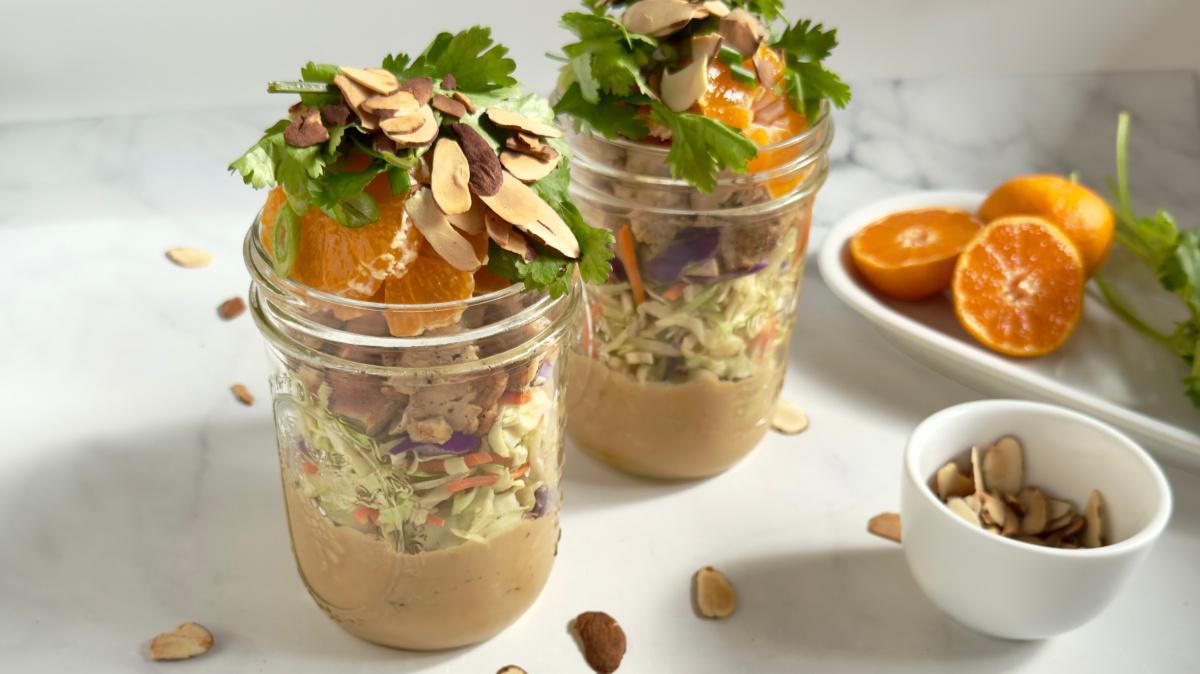 Mason Jar Chinese Chicken Salad