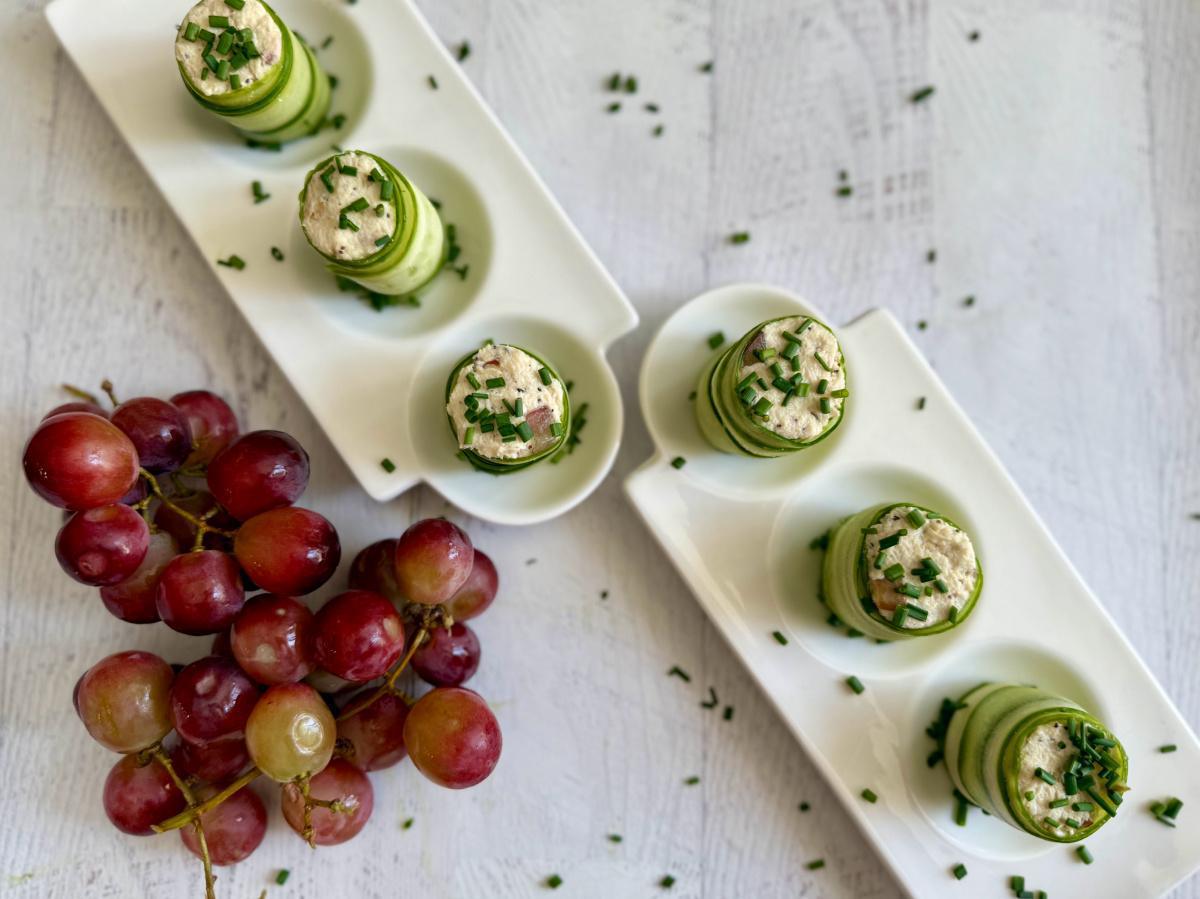 California Chicken Salad Cucumber Roll