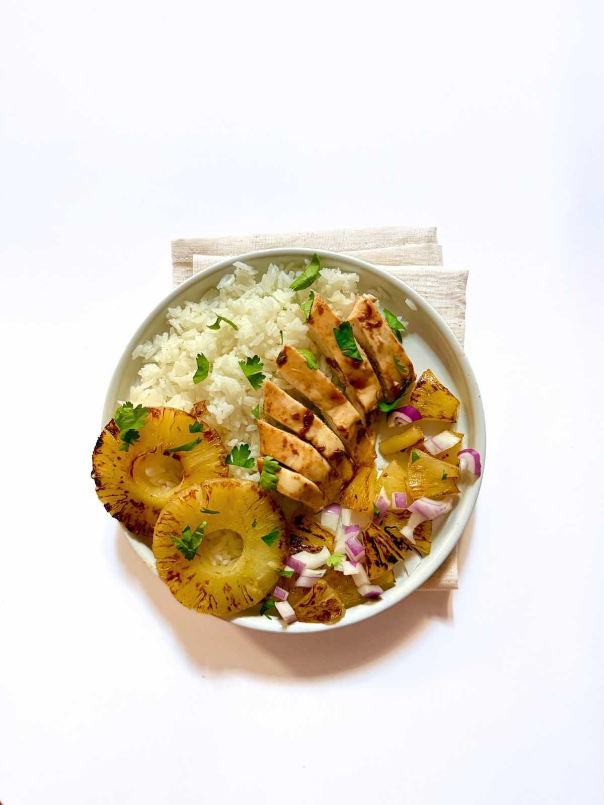 Pineapple BBQ Chicken Meal Prep