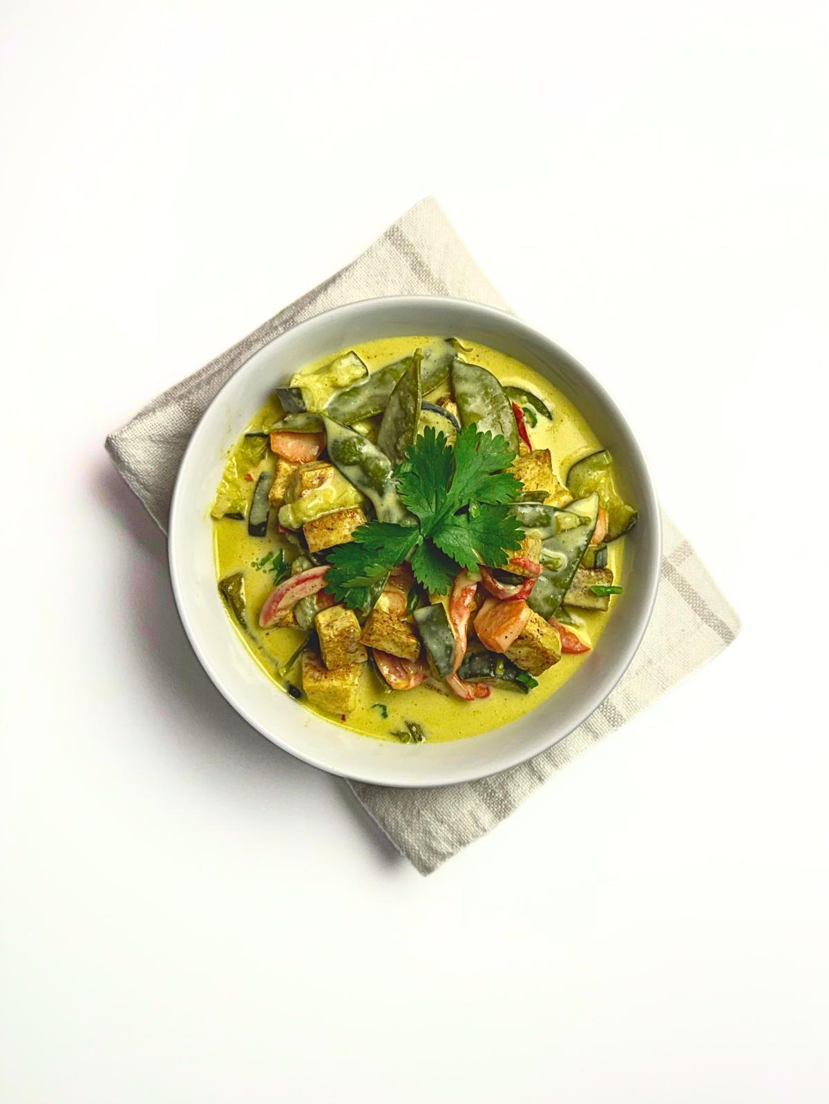 Thai Green Curry w/ Tofu and Vegetables Thai Green Curry w/ Tofu and Vegetables