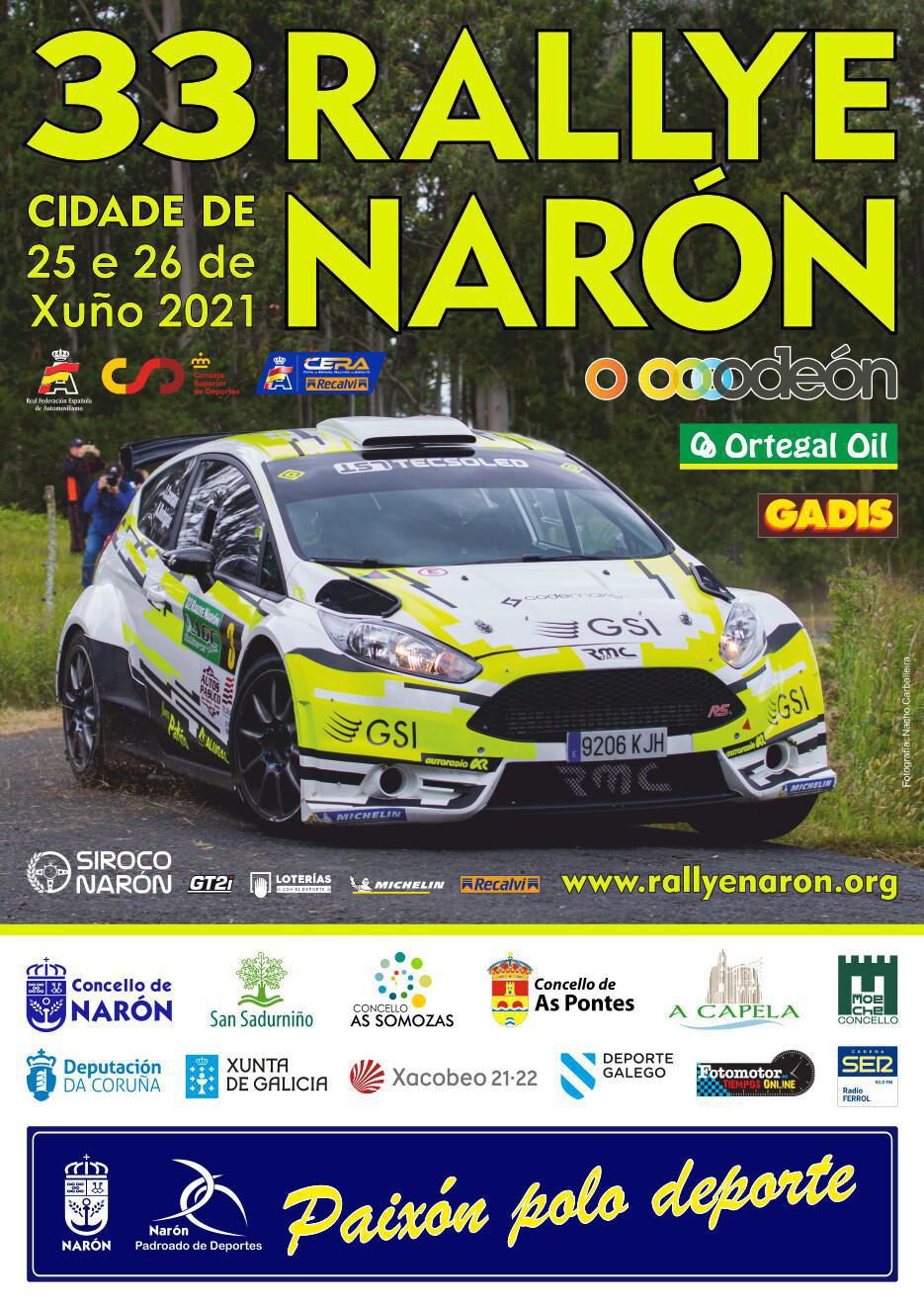Presentado o cartel do 33 Rallye Cidade de Narón Presentado o cartel do 33 Rallye Cidade de Narón
