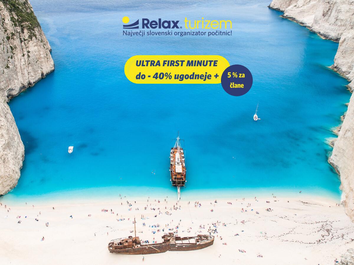 Ultra first minute Jadran in Mediteran s popusti do 40 % + 5 % Mozaik popust