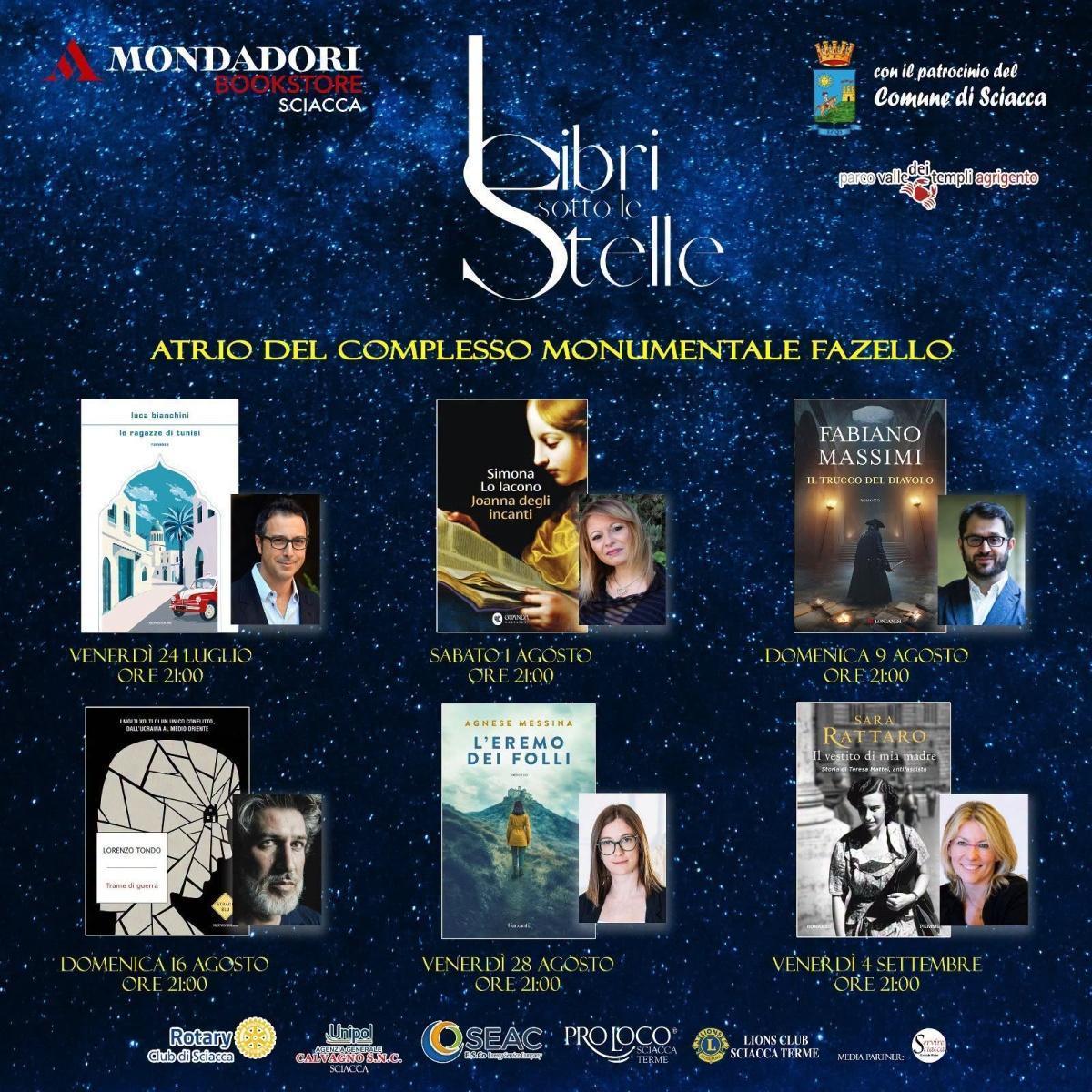 "Libri sotto le Stelle" - Mondadori Bookstore "Le ragazze di Tunisi" di L. Bianchini (inizio ore 21.00)