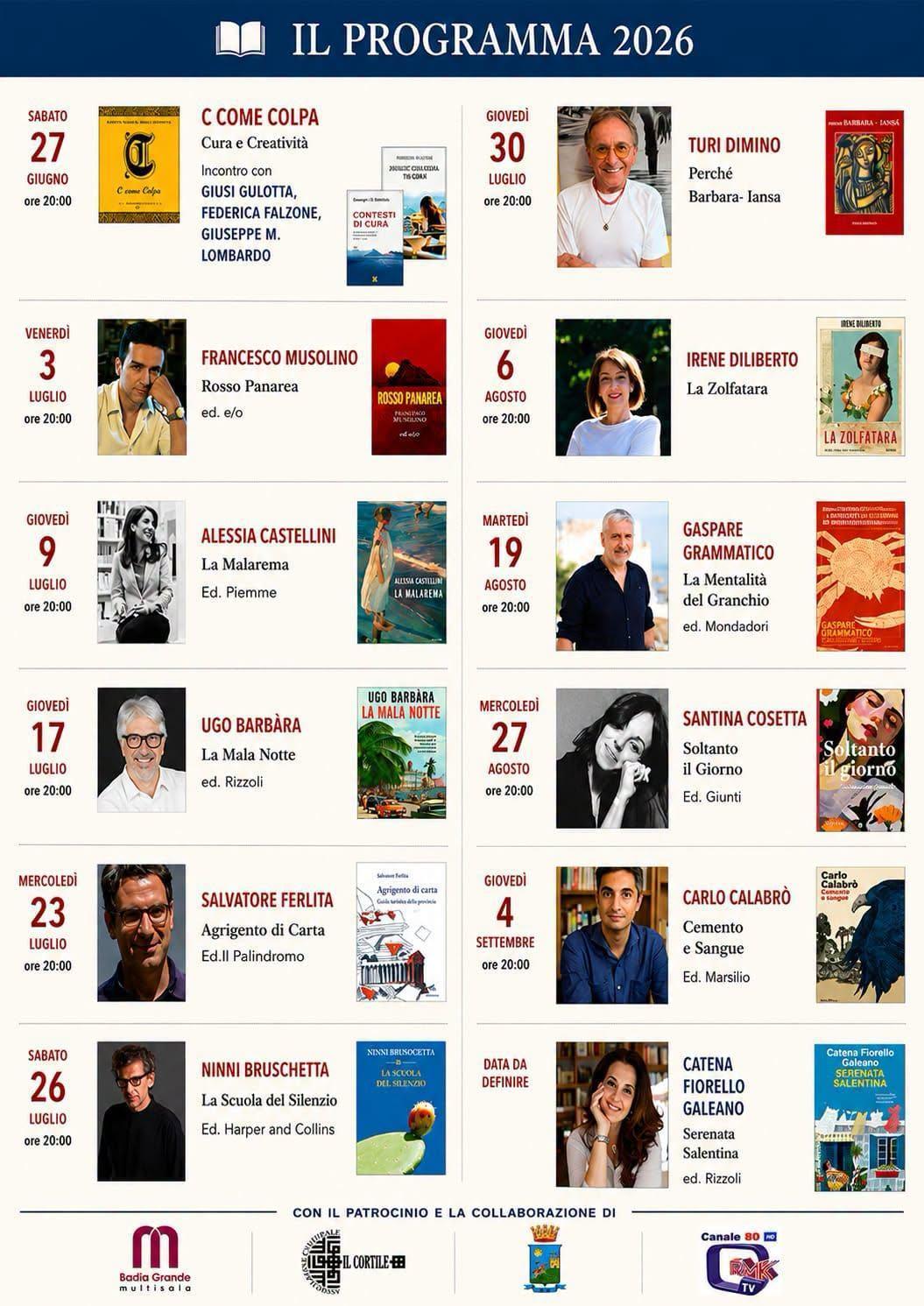 "La Zolfatara" Irene Diliberto ..."Una Badia Di Libri" (Inizio ore 20.00)
