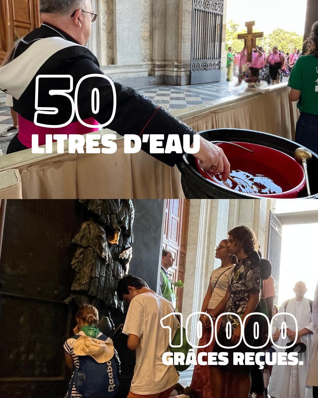 [30/07] Plus de 20 000 français passent la Porte Sainte à Saint Jean de Latran