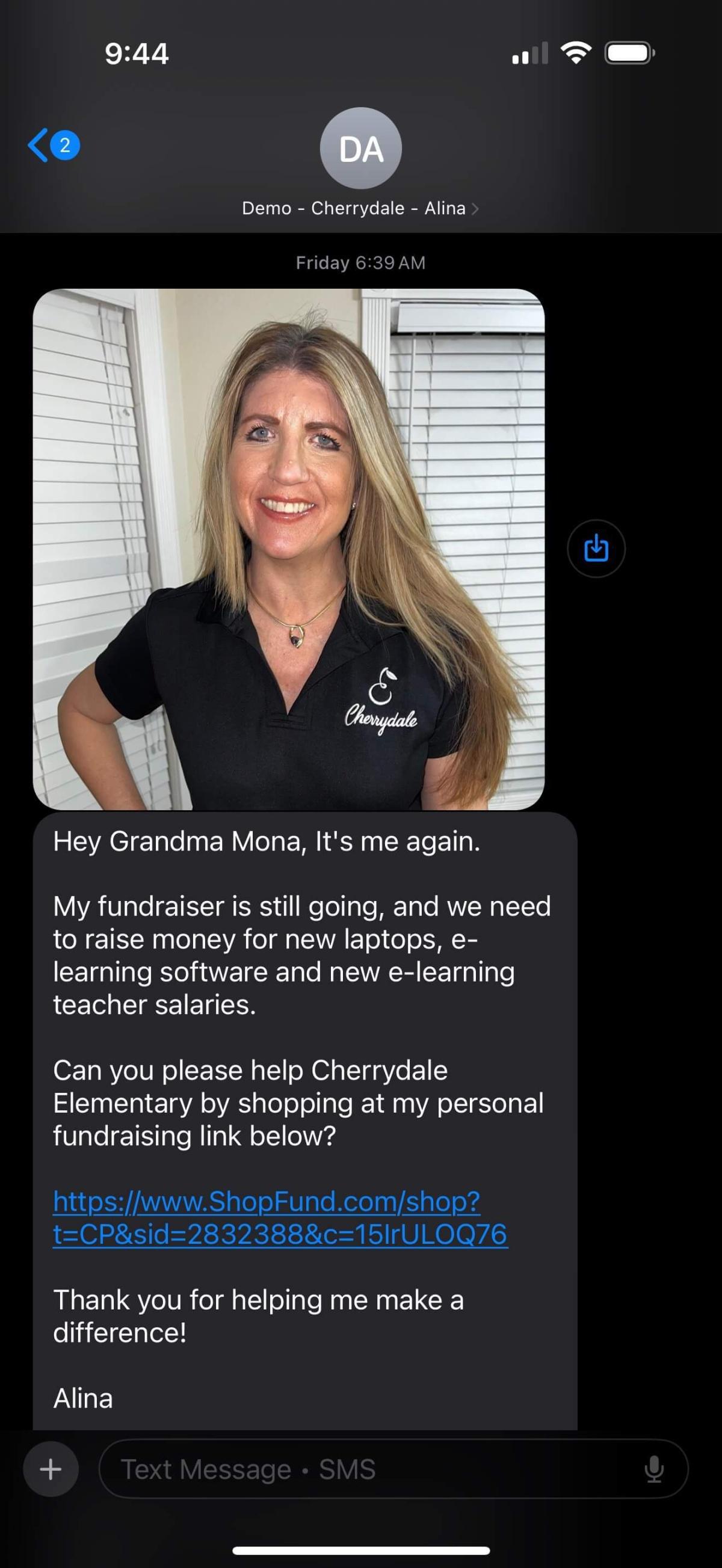 Alina Fundraising (ShopFund Demo) Alina Fundraising (ShopFund Demo)