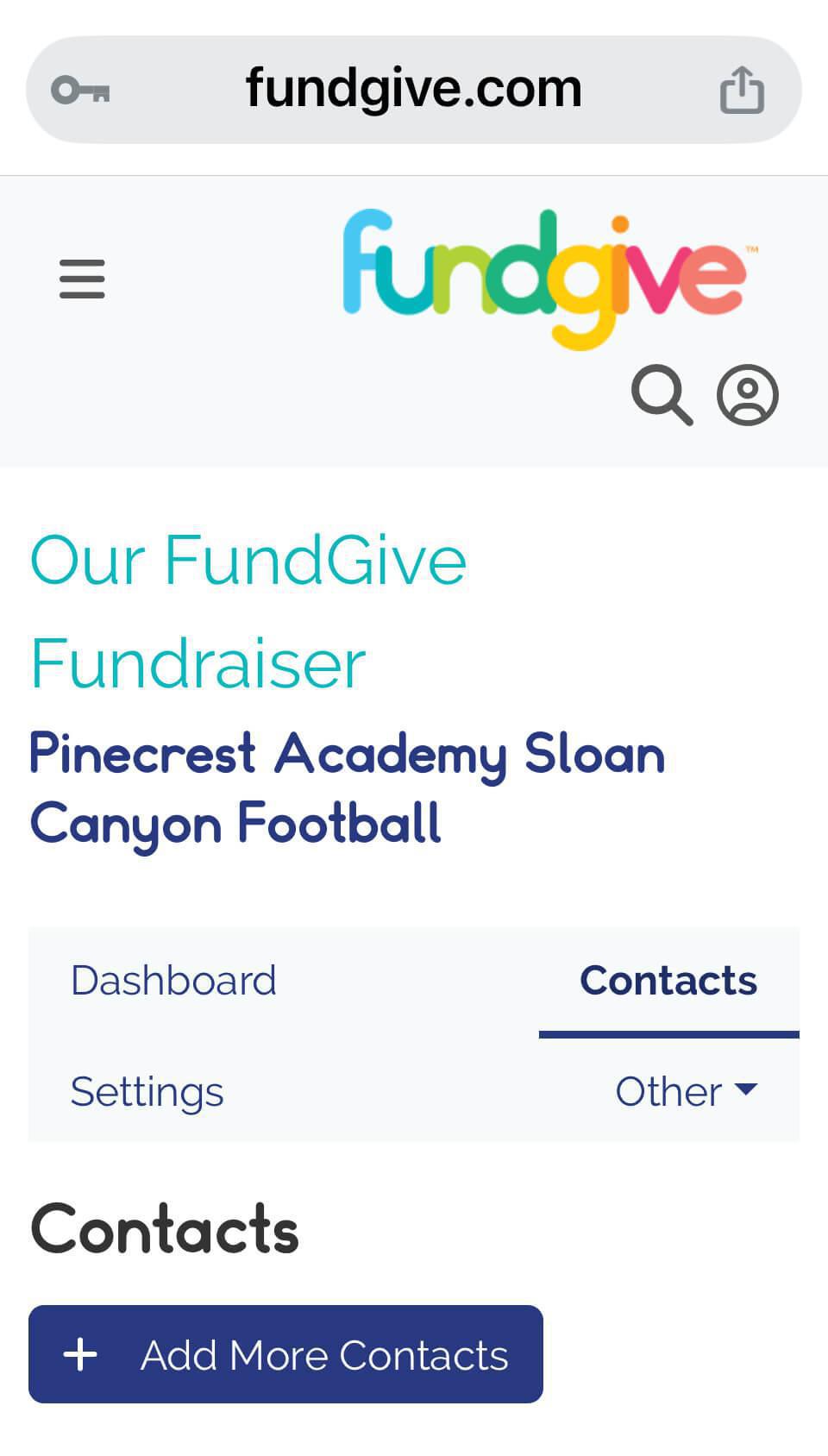 Alina Fundraising (FundGive Demo)