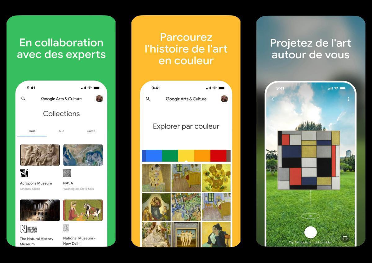 App. Google Arts & Culture : S'émerveiller