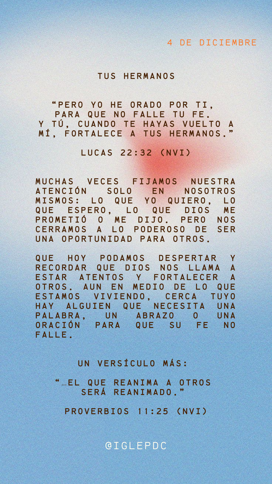 Devocional - 4 de Diciembre