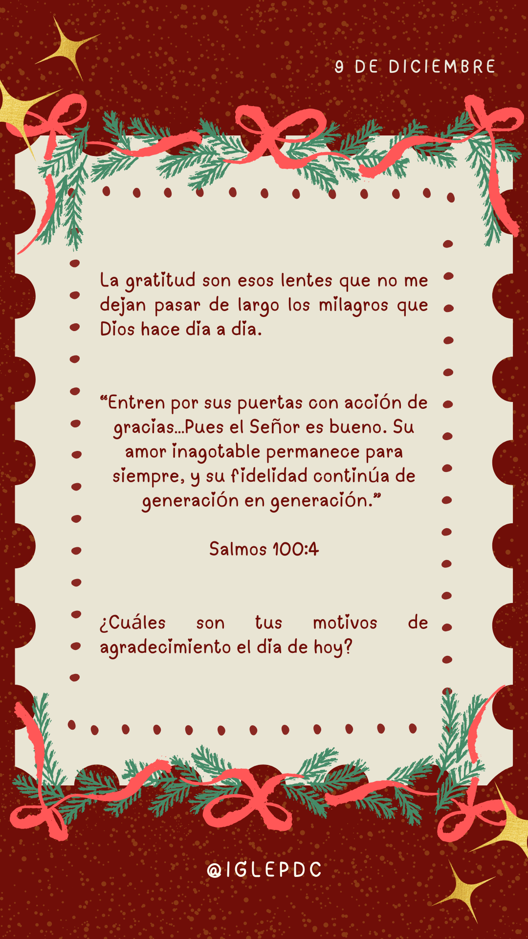 Devocional - 9 de Diciembre