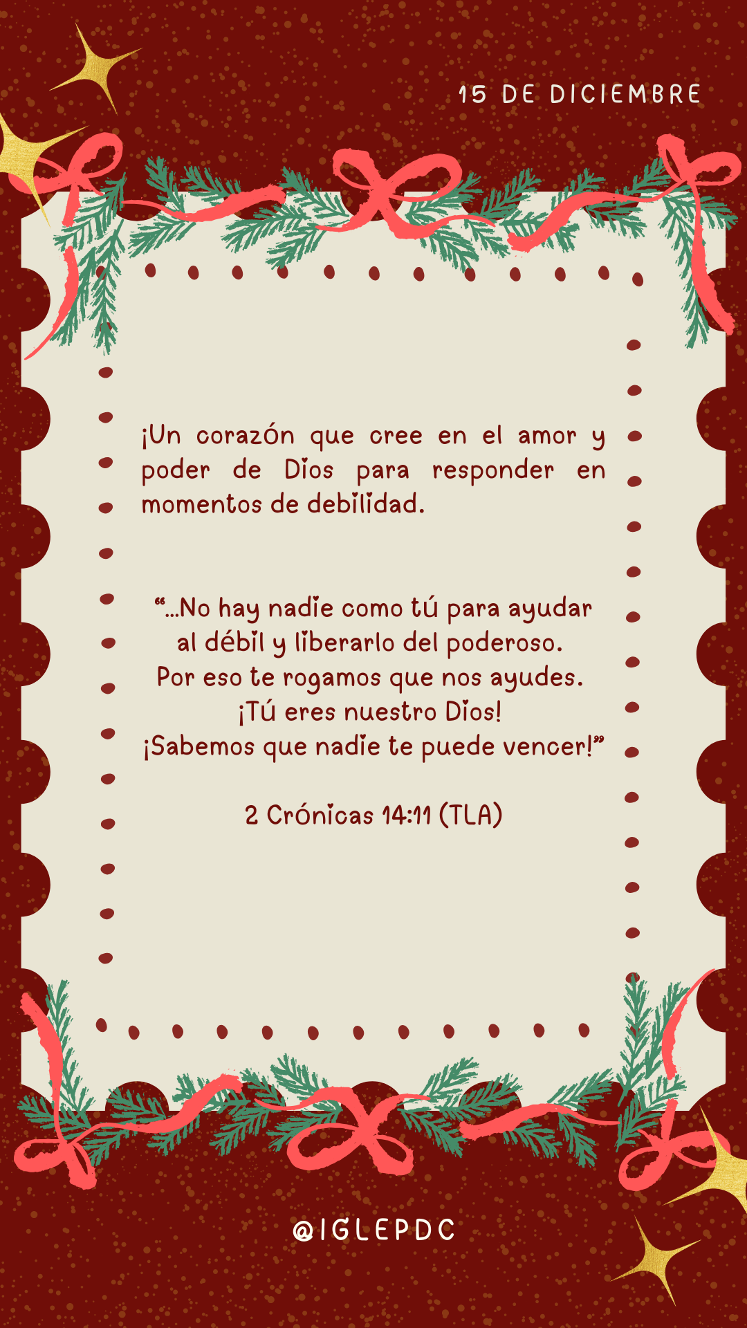 Devocional - 15 de Diciembre