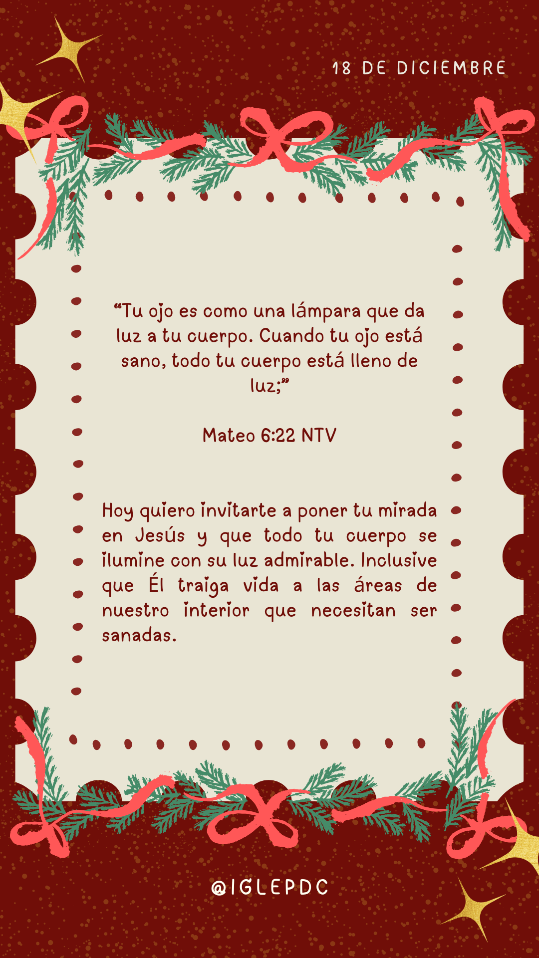 Devocional - 18 de Diciembre