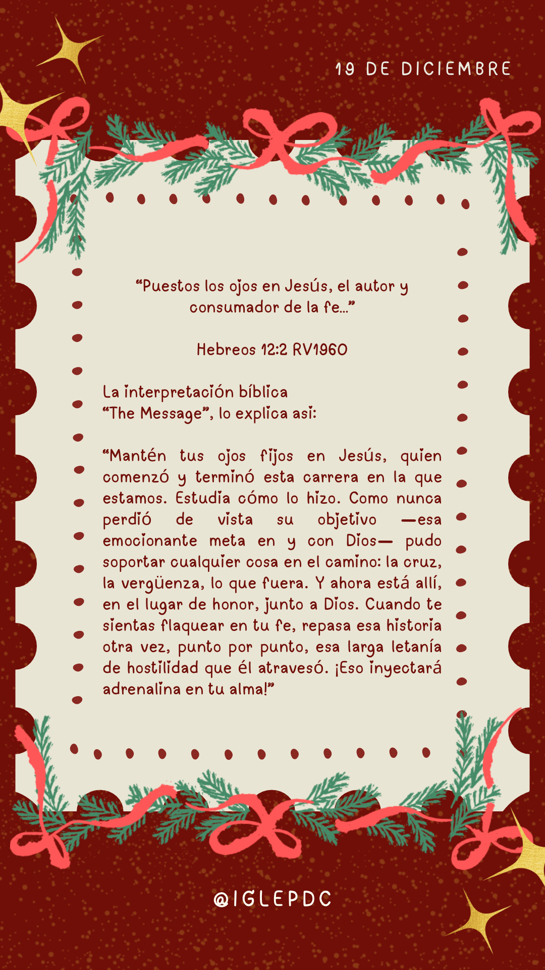 Devocional - 19 de Diciembre