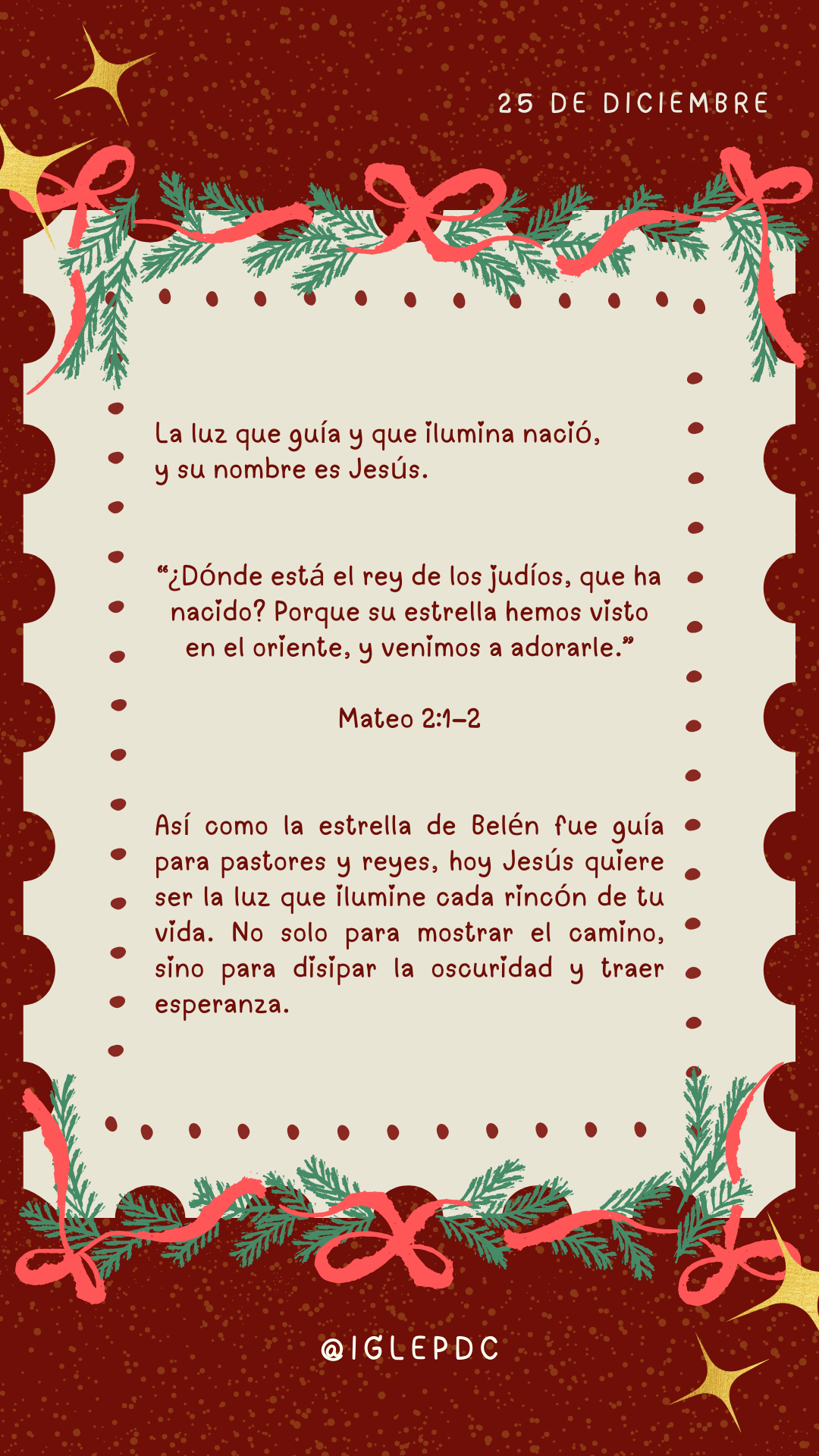 Devocional - 25 de Diciembre