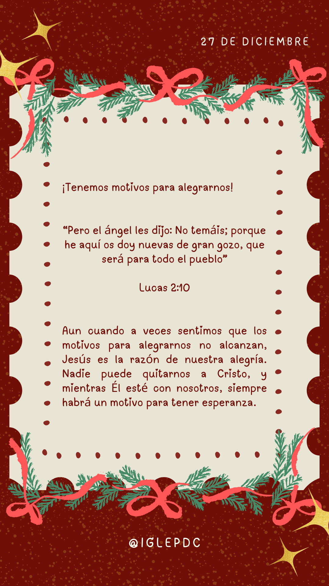 Devocional - 27 de Diciembre