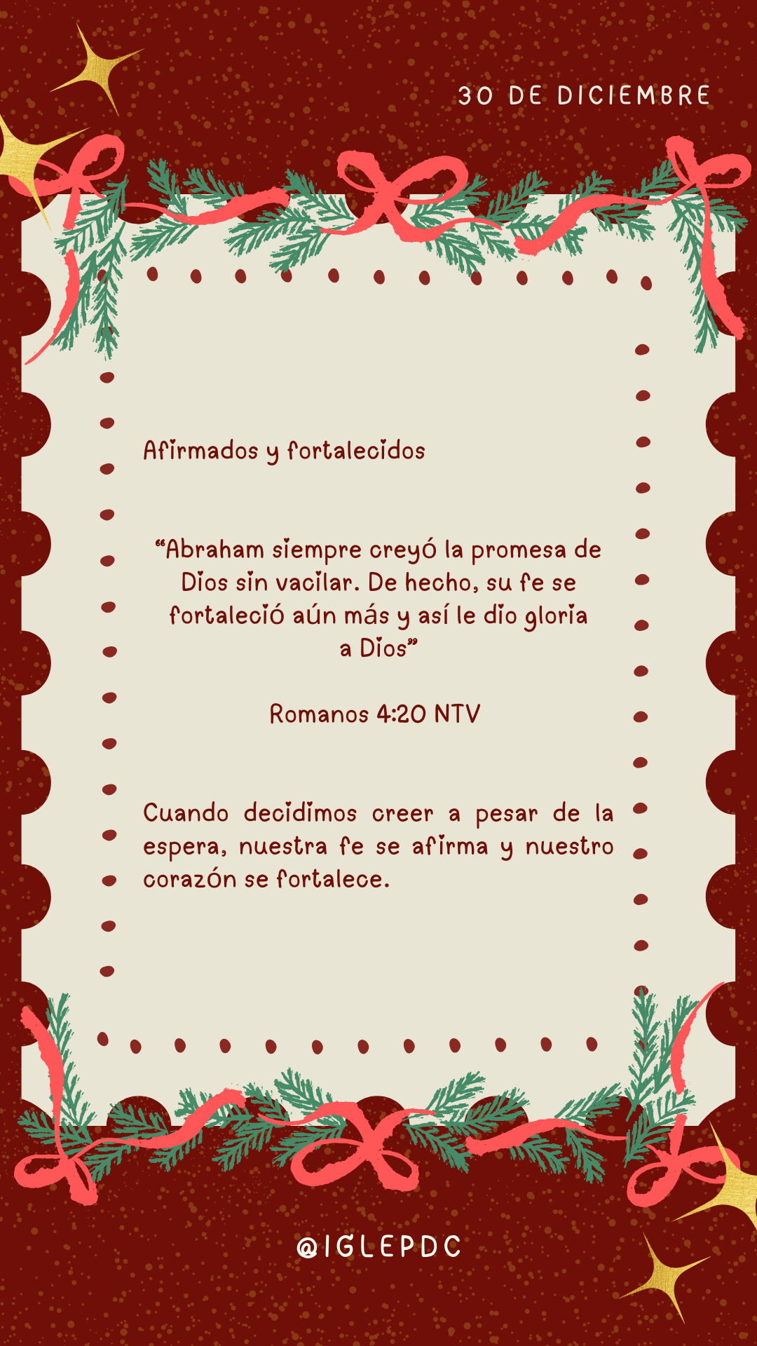 Devocional - 30 de Diciembre