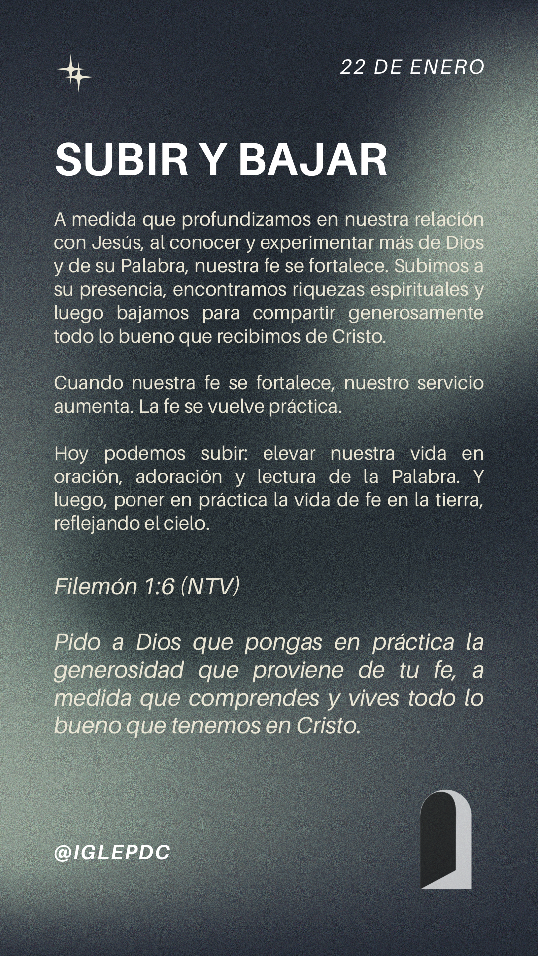 Devocional - 22 de Enero