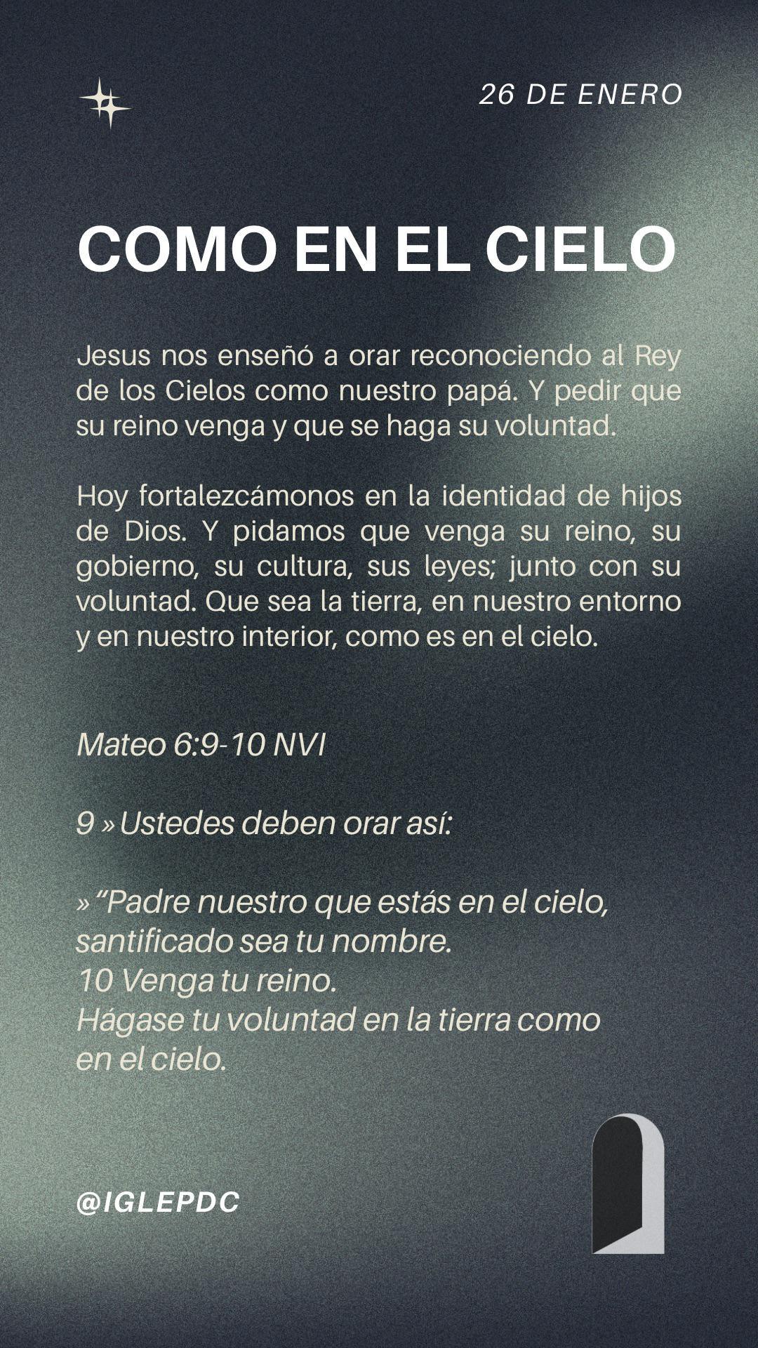 Devocional - 26 de Enero