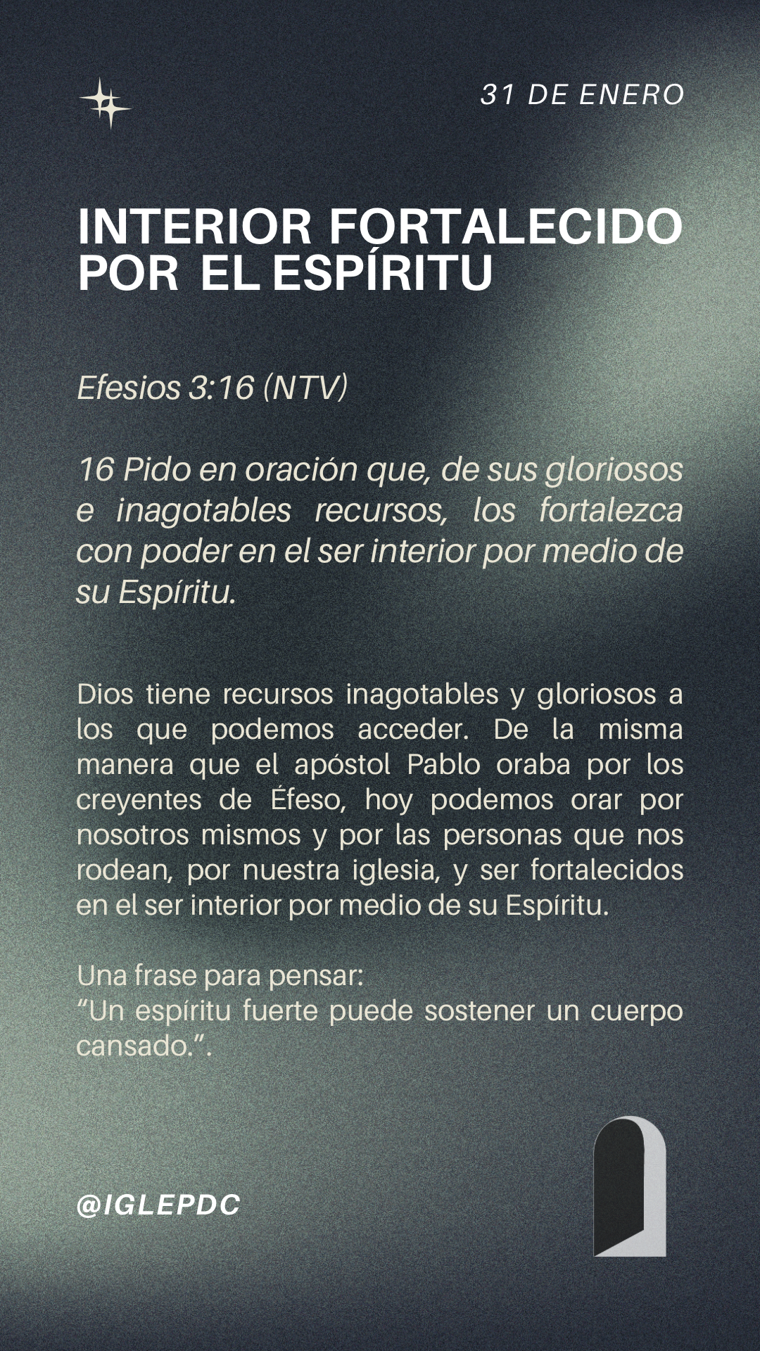 Devocional - 31 de Enero