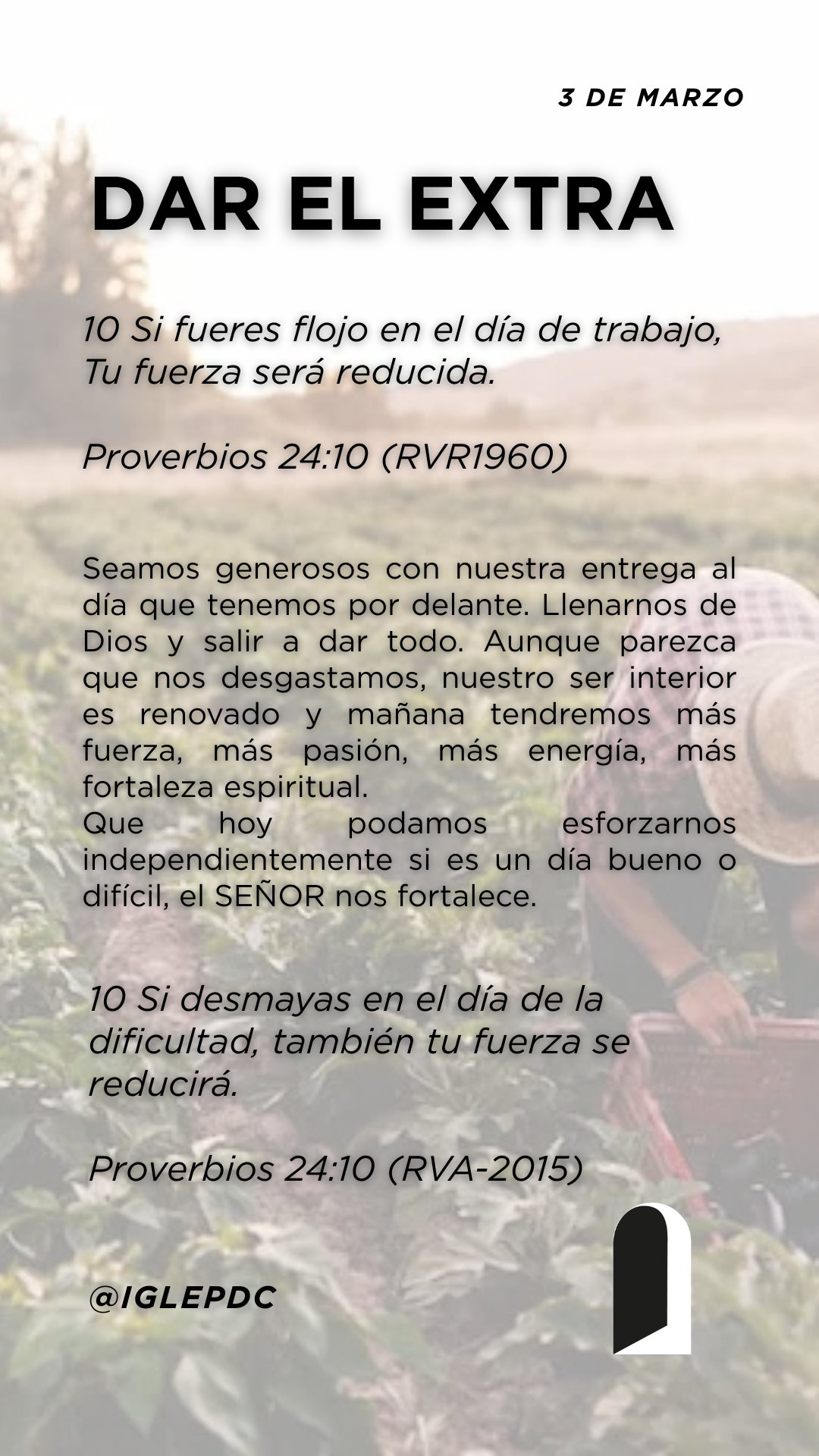 Devocional - 3 de Marzo