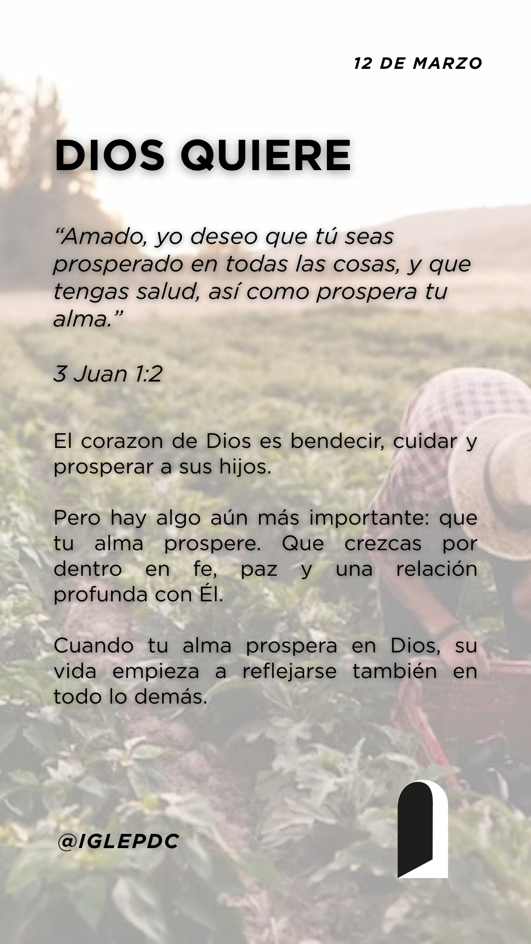 Devocional - 12 de Marzo