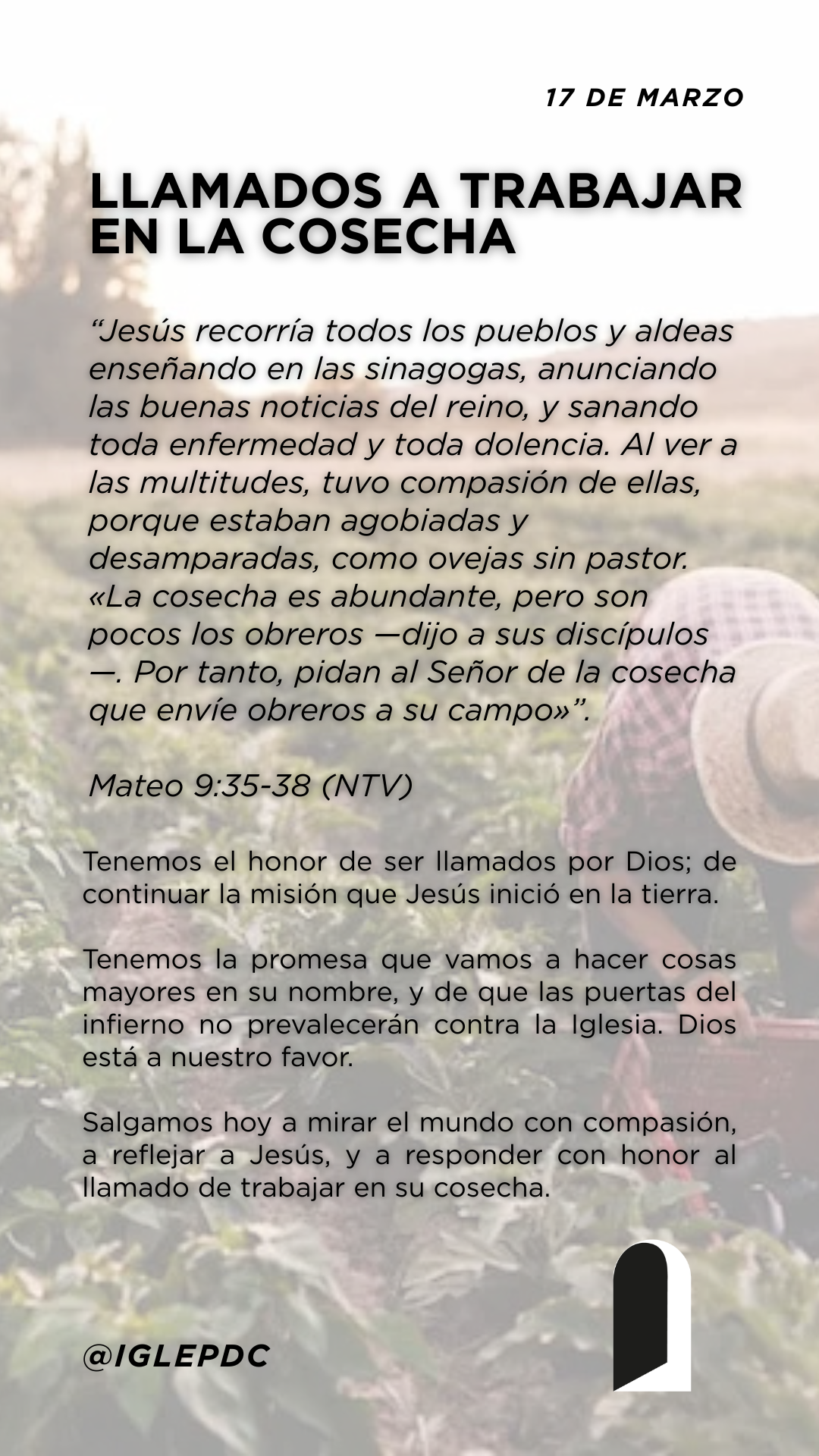 Devocional - 17 de Marzo