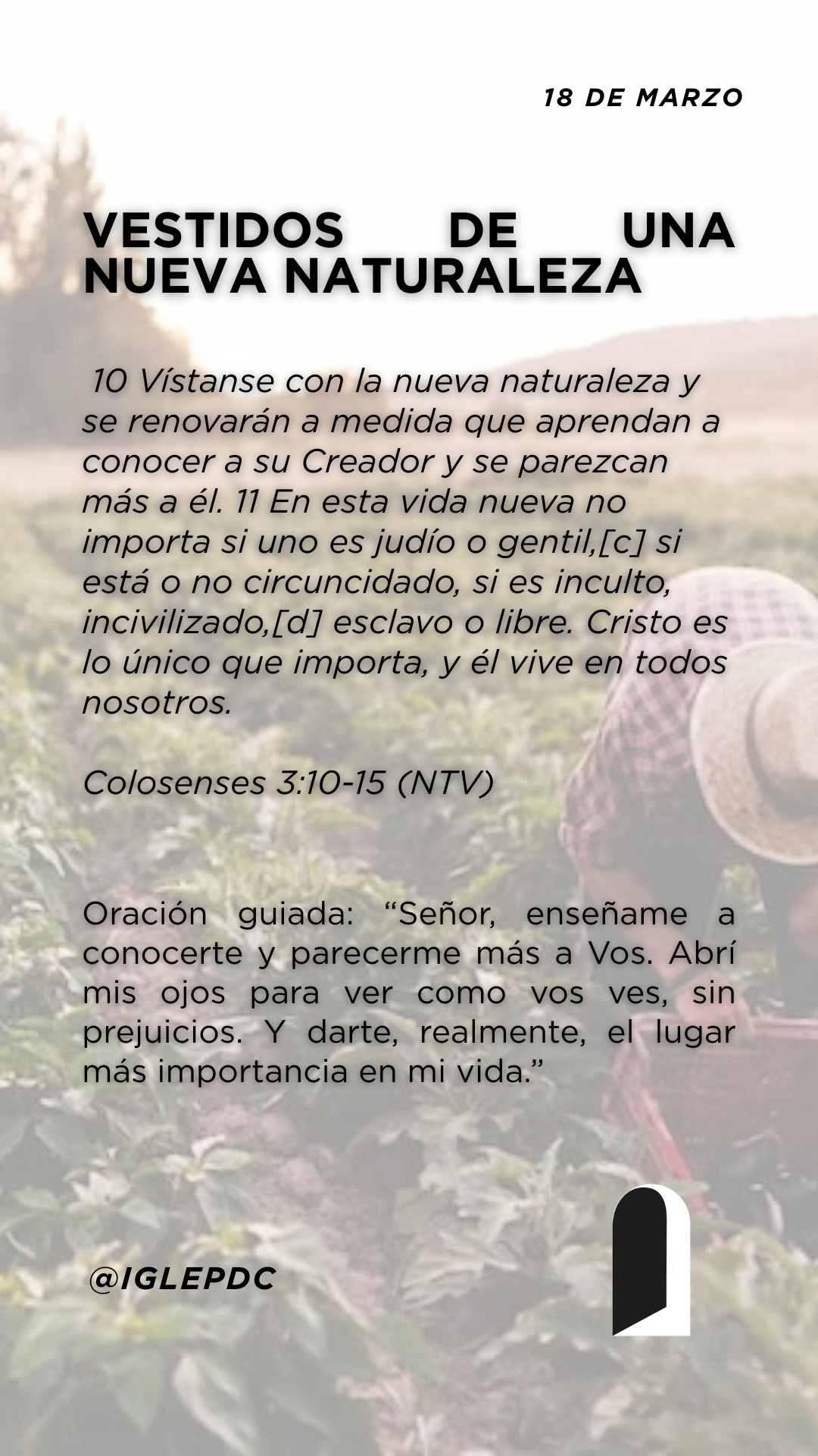 Devocional - 18 de Marzo