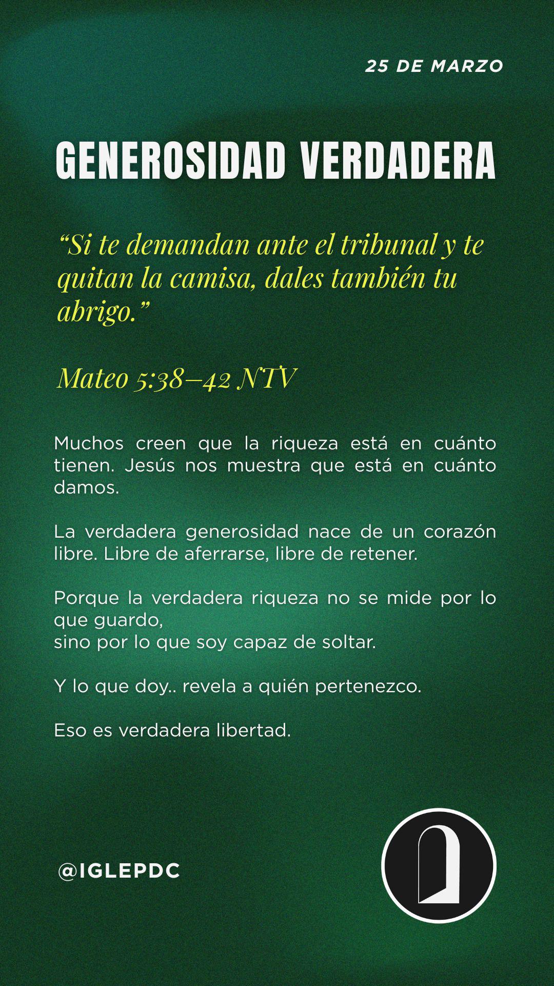 Devocional - 25 de Marzo