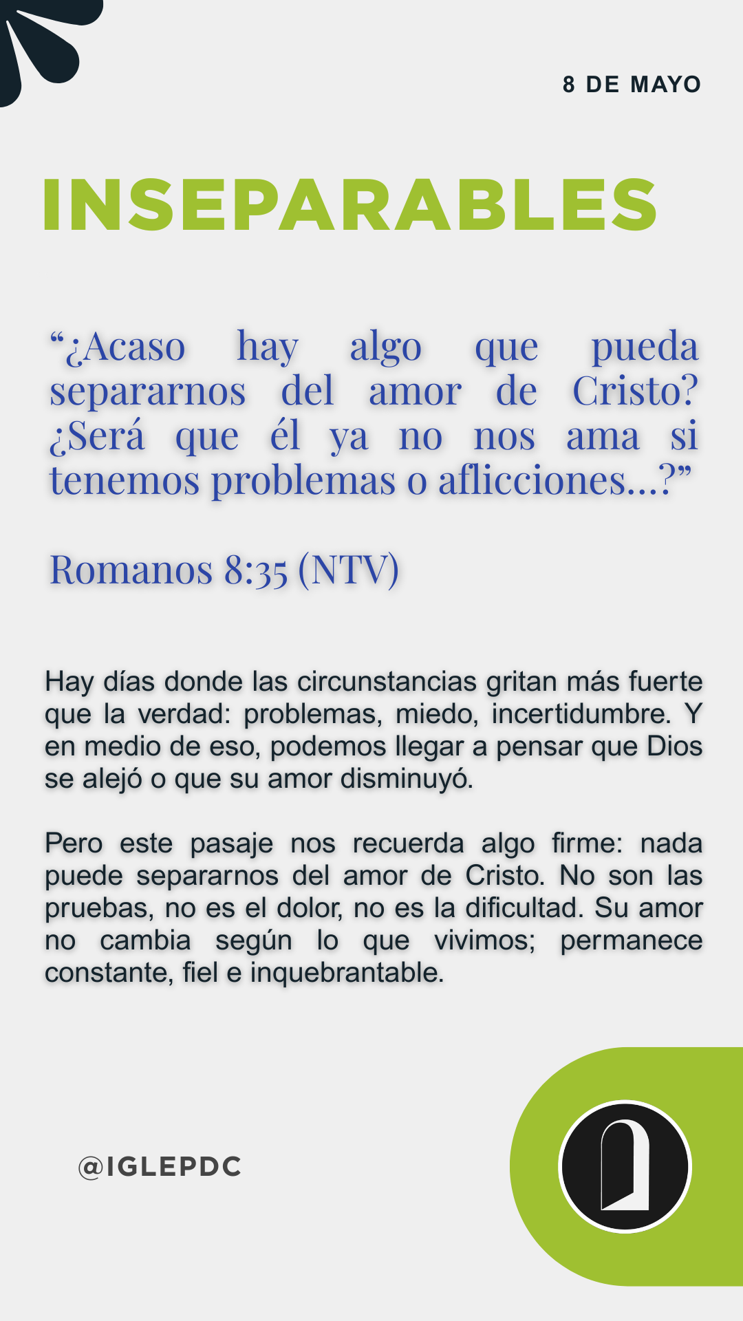 Devocional - 8 de Mayo