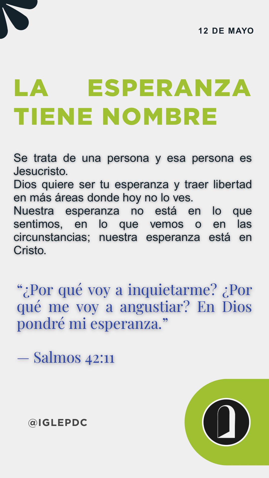 Devocional - 12 de Mayo